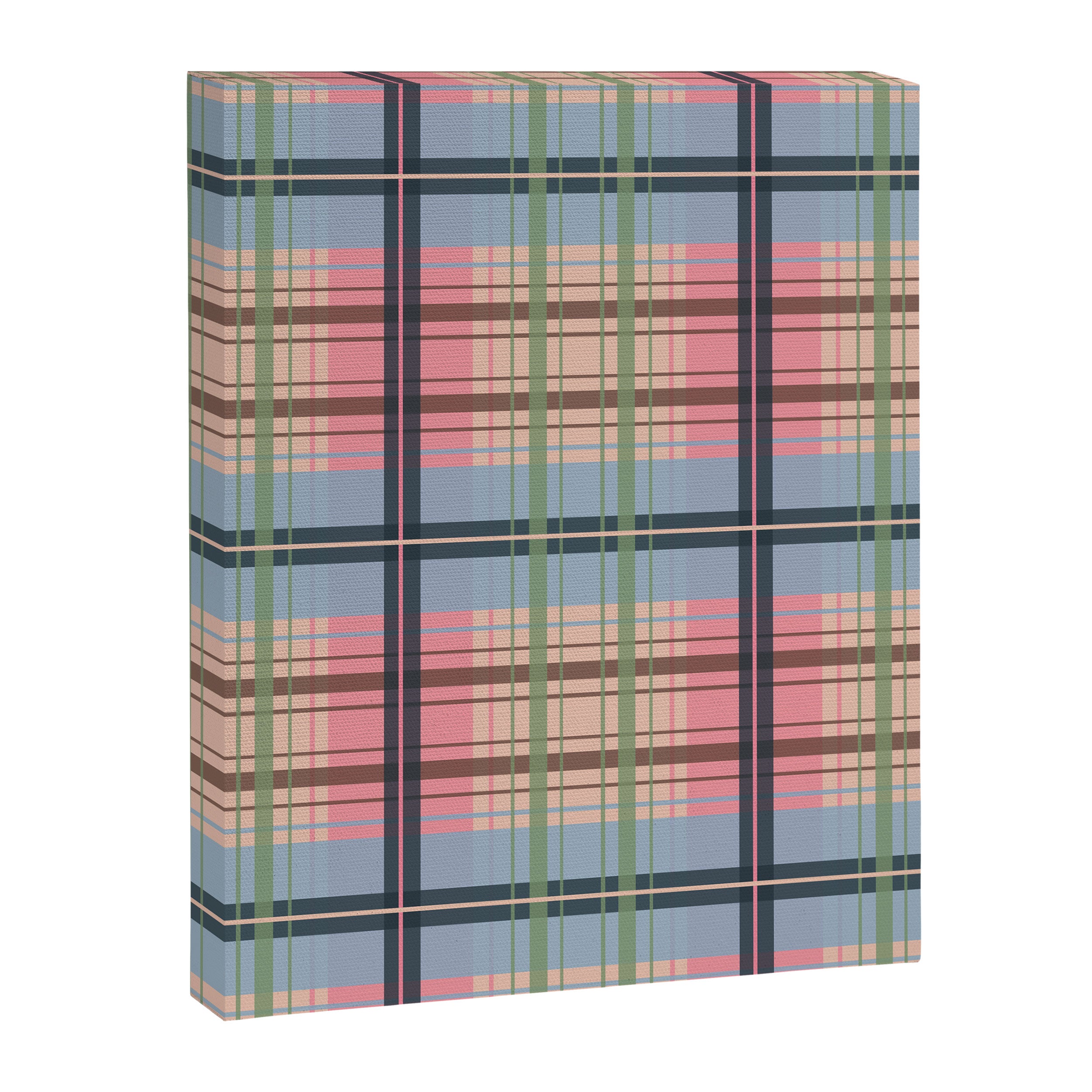 Pastel Tartan Delight Canvas Print Gallery Image 8
