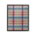 Pastel Tartan Delight Framed Canvas Print Gallery Image 8