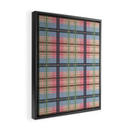 Pastel Tartan Delight Framed Canvas Print Gallery Image 2