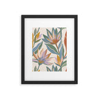  Pastel Tropical Lily Garden Framed Art Print Gallery Image 5