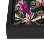Pattern antique botanical flowers Framed Canvas Print Gallery Image 3