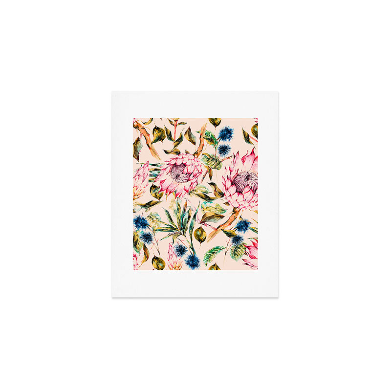 Pattern boho floral Art Print Gallery Image 1