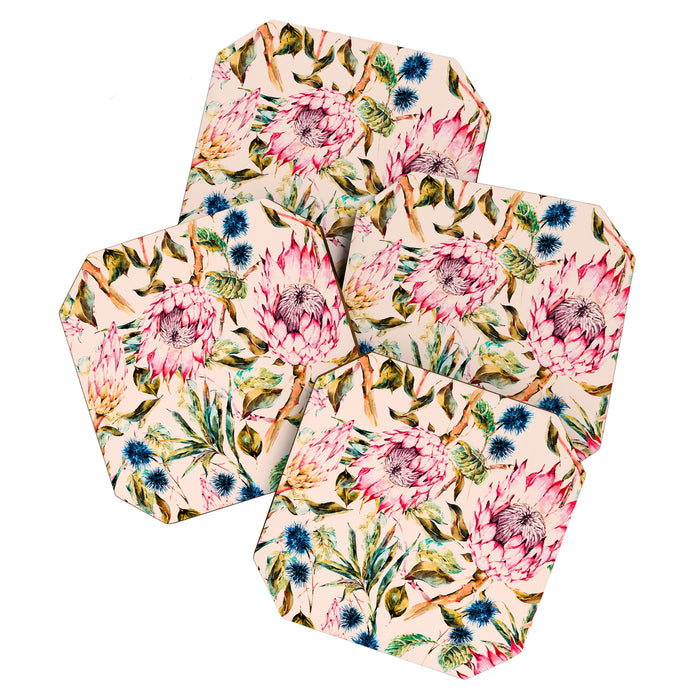 Pattern boho floral Coaster Gallery Image 1