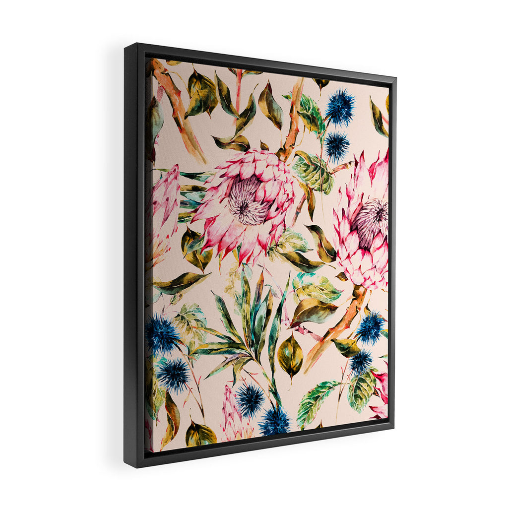 Pattern boho floral Framed Canvas Print Gallery Image 2