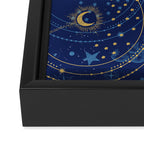 Pattern mystic celestial dark A Framed Canvas Print Gallery Image 3