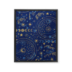 Pattern mystic celestial dark A Framed Canvas Print Gallery Image 8