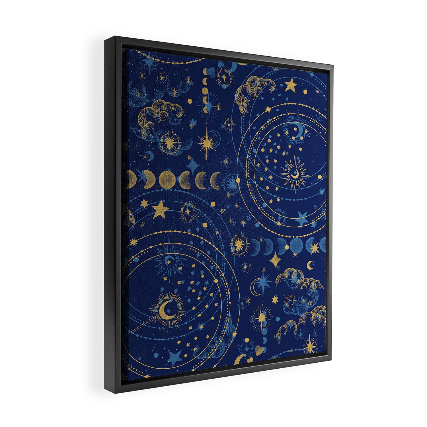 Pattern mystic celestial dark A Framed Canvas Print Gallery Image 2