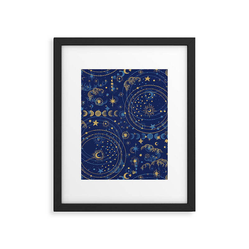 Pattern mystic celestial dark A Framed Art Print Gallery Image 6