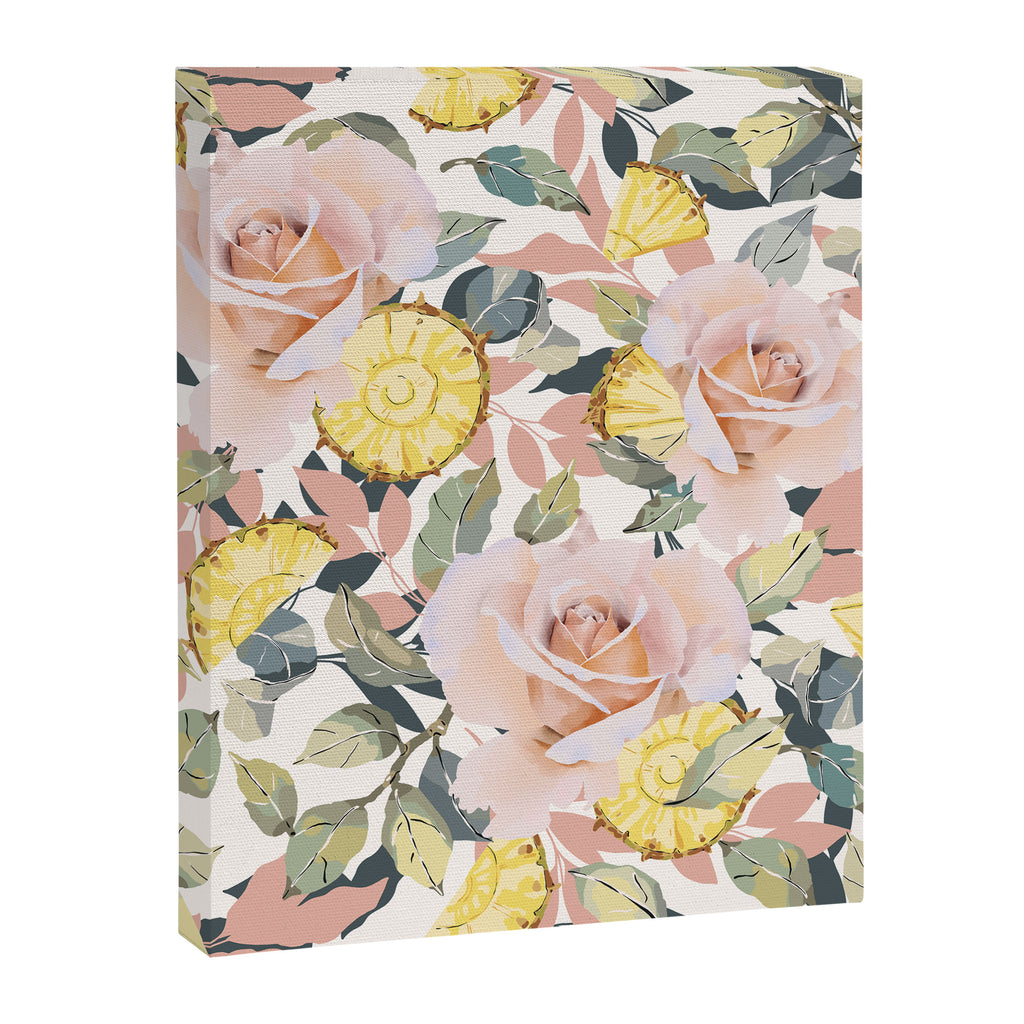 Pineapple wedges on rose bushes P Canvas Print Gallery Image 8