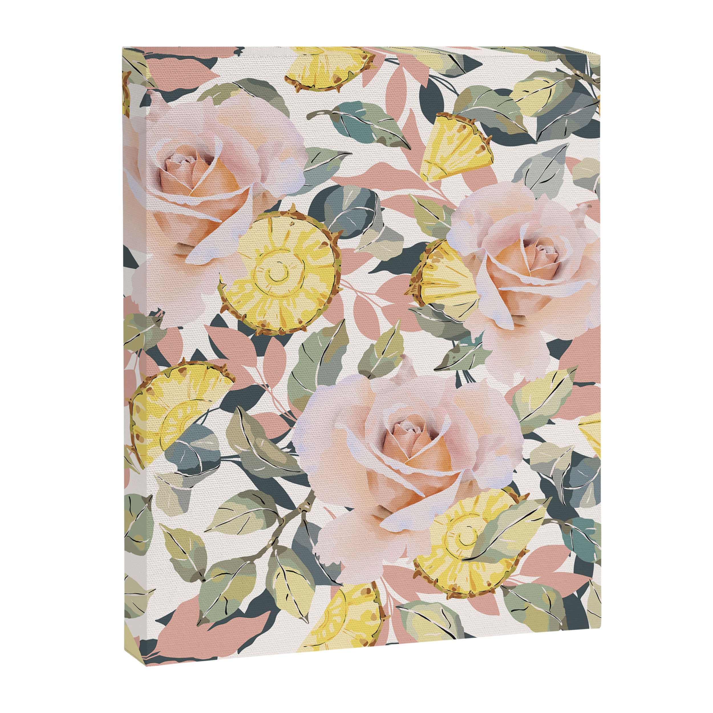 Pineapple wedges on rose bushes P Canvas Print Gallery Image 8