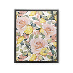 Pineapple wedges on rose bushes P Framed Canvas Print Gallery Image 8