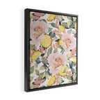 Pineapple wedges on rose bushes P Framed Canvas Print Gallery Image 2
