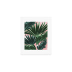 Pink and green palm trees Art Print Gallery Image 1