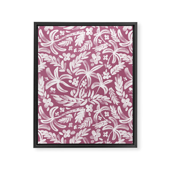 Pink Tropical Bliss Framed Canvas Print Gallery Image 1