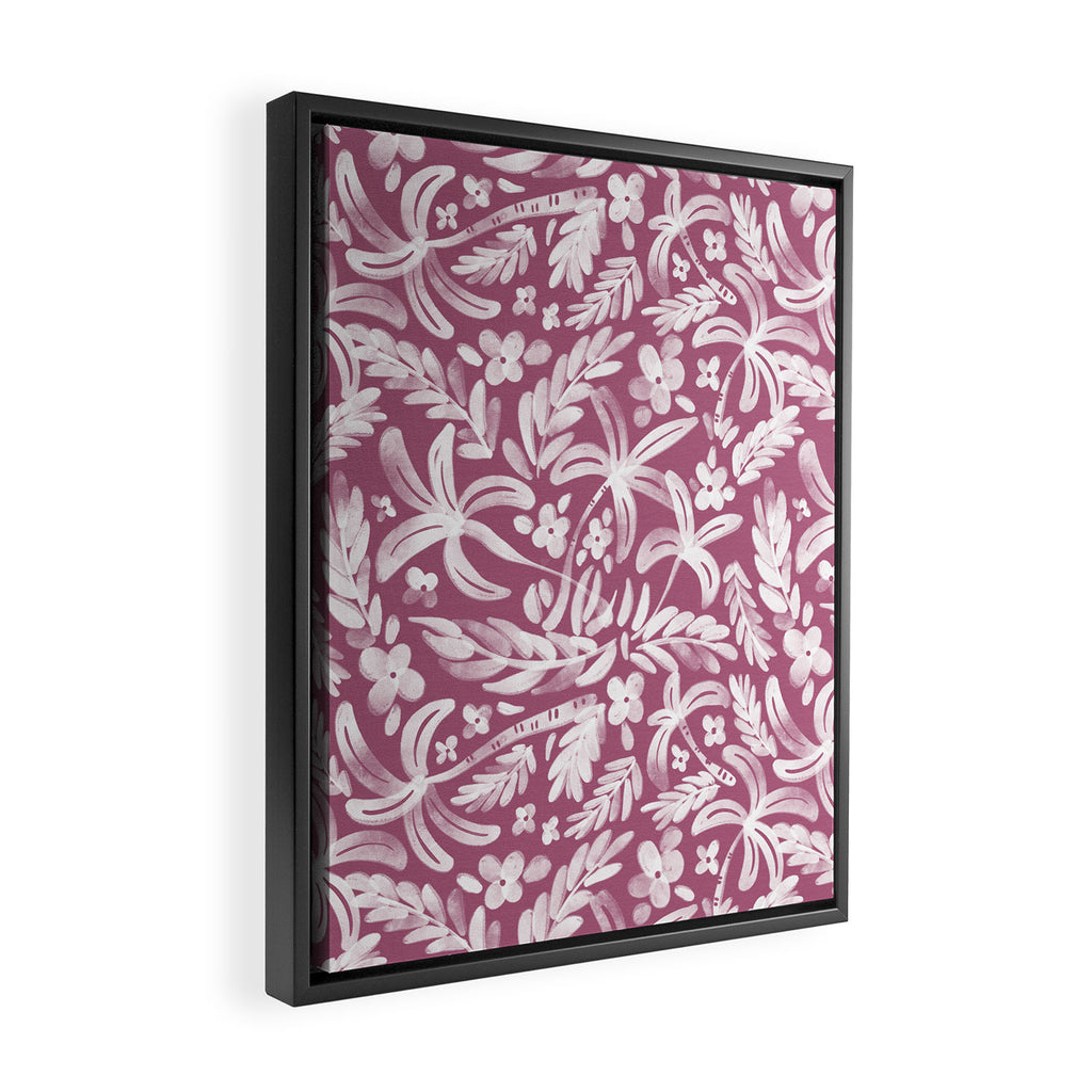Pink Tropical Bliss Framed Canvas Print Gallery Image 2