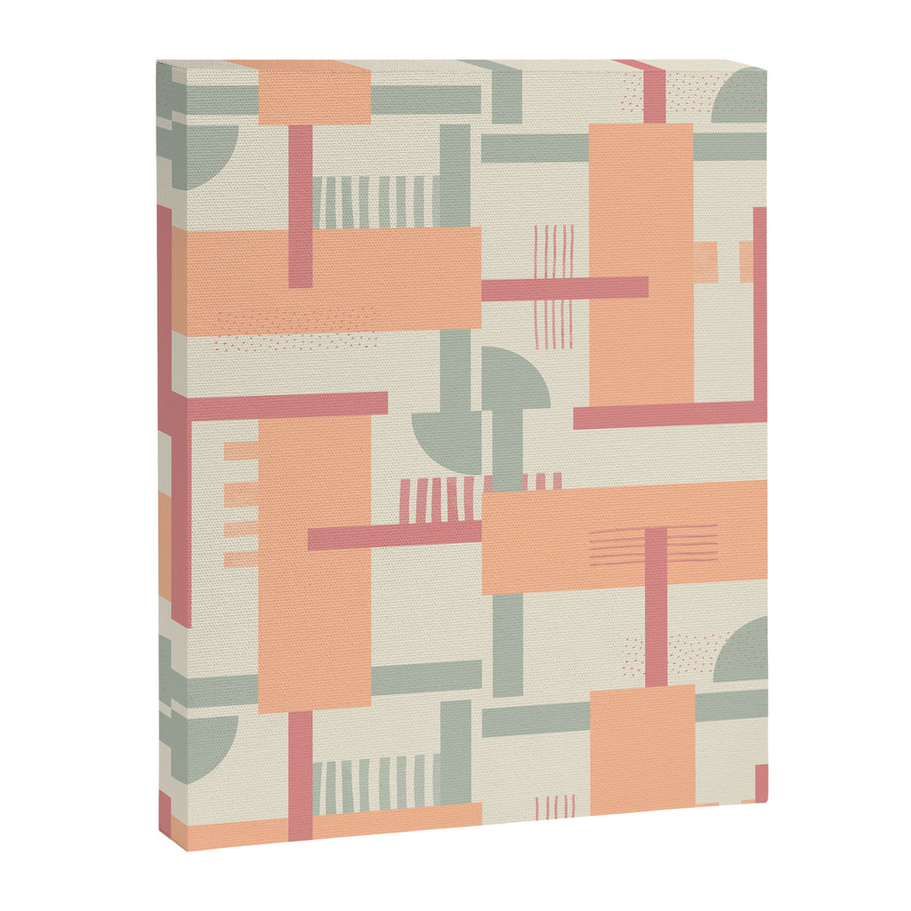 Playful geometric stripes C Canvas Print Gallery Image 8