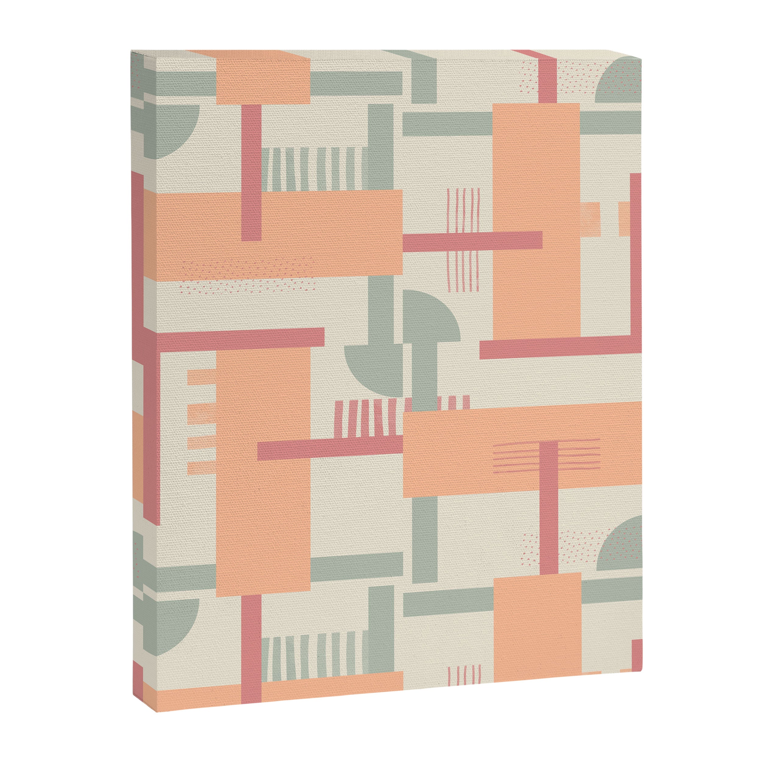 Playful geometric stripes C Canvas Print Gallery Image 8