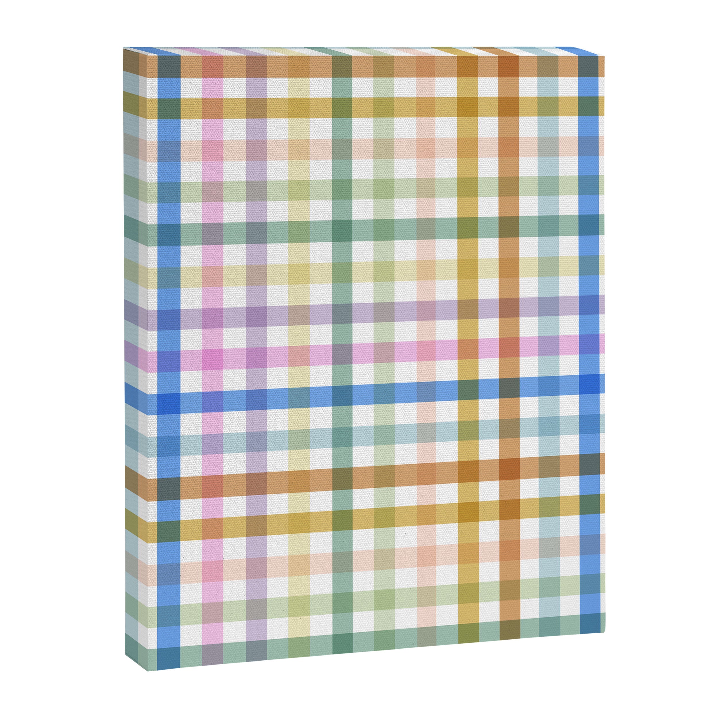 Rainbow Check Bliss Canvas Print Gallery Image 8