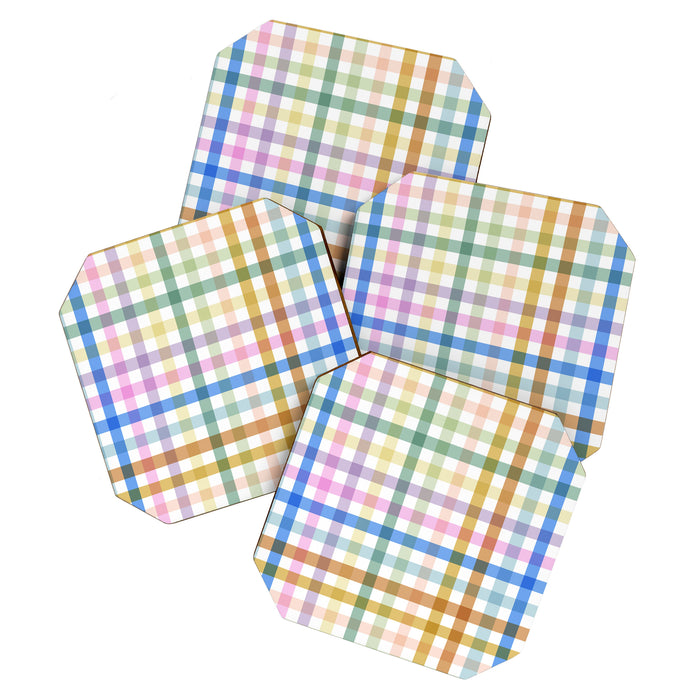 Rainbow Check Bliss Coaster Gallery Image 1
