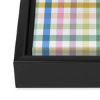 Rainbow Check Bliss Framed Canvas Print Gallery Image 3