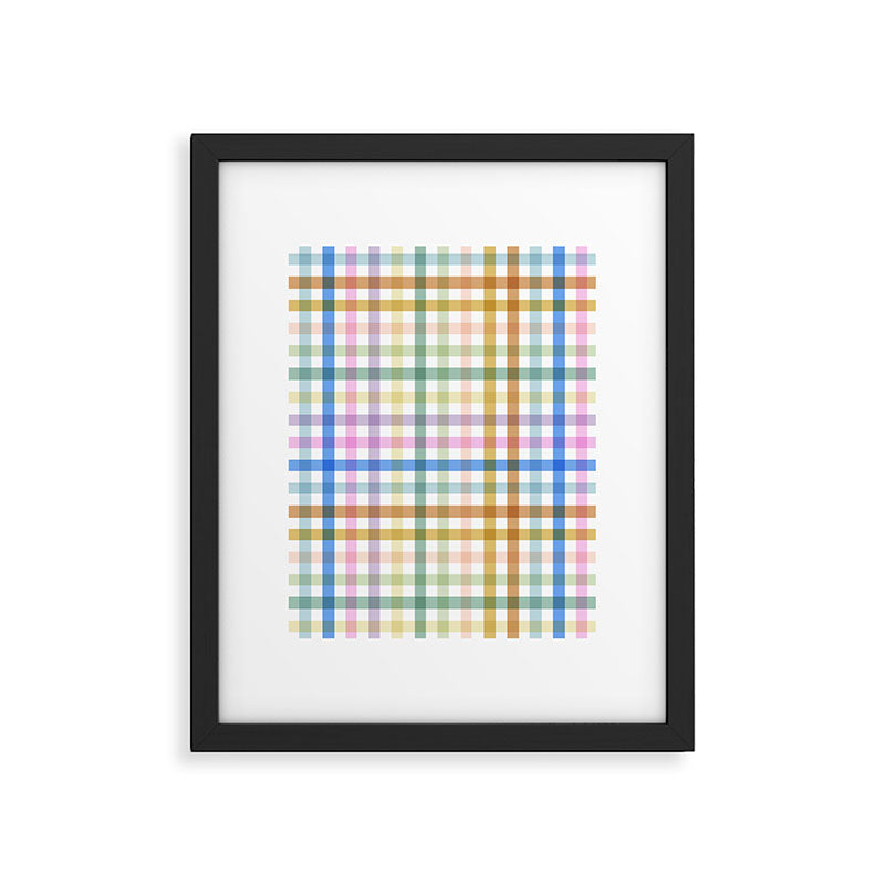 Rainbow Check Bliss Framed Art Print Gallery Image 6