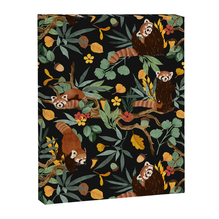 RED PANDAS IN DARK WILD NATURE Canvas Print Gallery Image 1