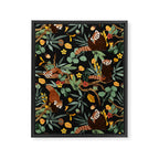 RED PANDAS IN DARK WILD NATURE Framed Canvas Print Gallery Image 8
