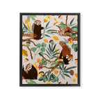 RED PANDAS IN WILD NATURE 10 Framed Canvas Print Gallery Image 8