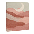 Reddish desert dunes moon Canvas Print Gallery Image 8
