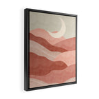 Reddish desert dunes moon Framed Canvas Print Gallery Image 2