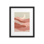 Reddish desert dunes moon Framed Art Print Gallery Image 6