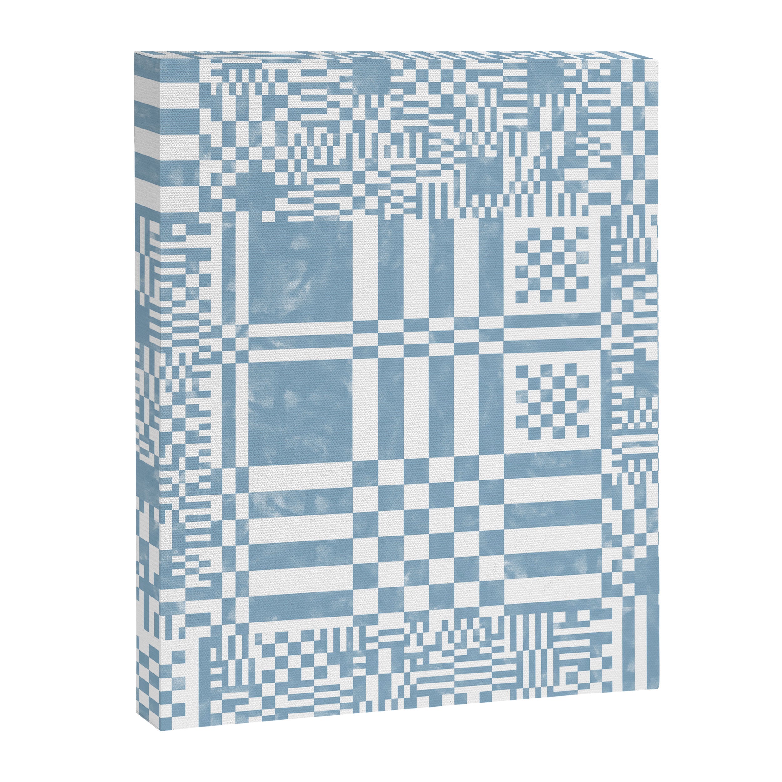 Retro Checkered Squares B Canvas Print Gallery Image 8