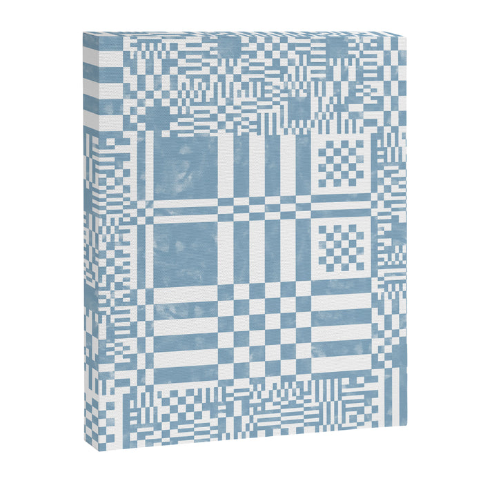Retro Checkered Squares B Canvas Print Gallery Image 1