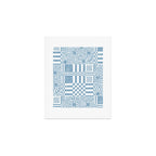 Retro Checkered Squares B Art Print Gallery Image 1