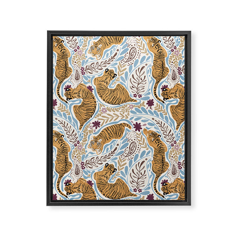 Roaring Floral Retreat Framed Canvas Print Gallery Image 8