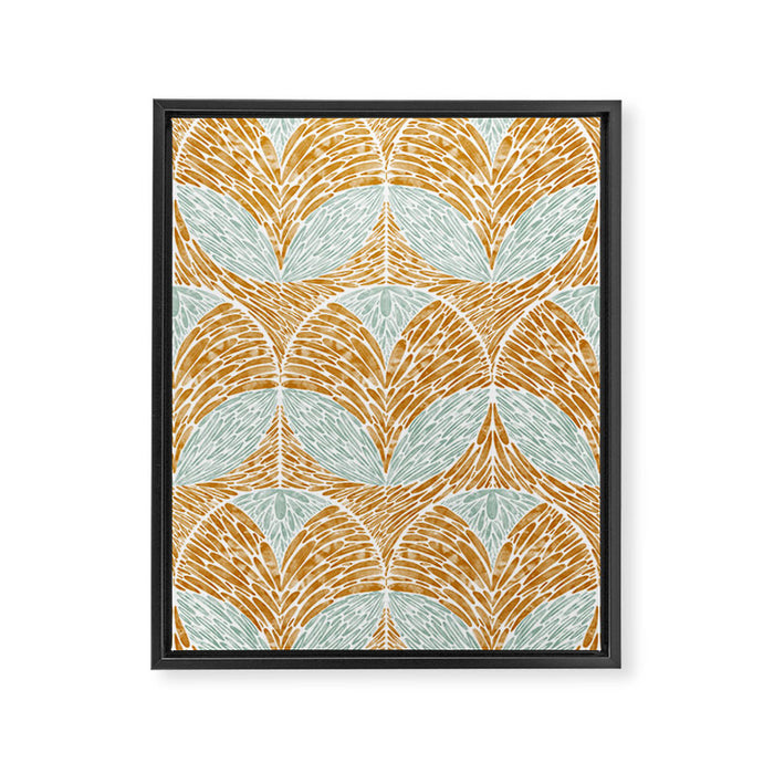 Rustic Follage Elegance Framed Canvas Print Gallery Image 1