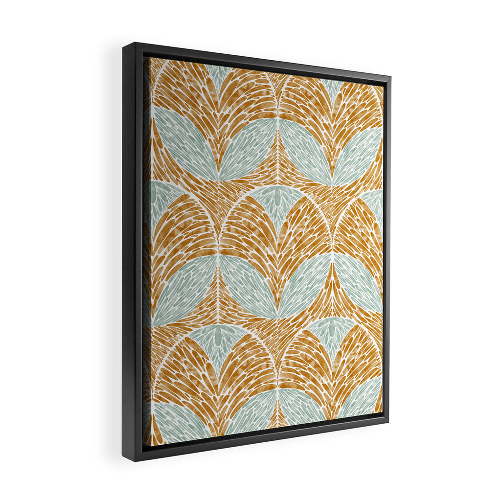 Rustic Follage Elegance Framed Canvas Print Gallery Image 2