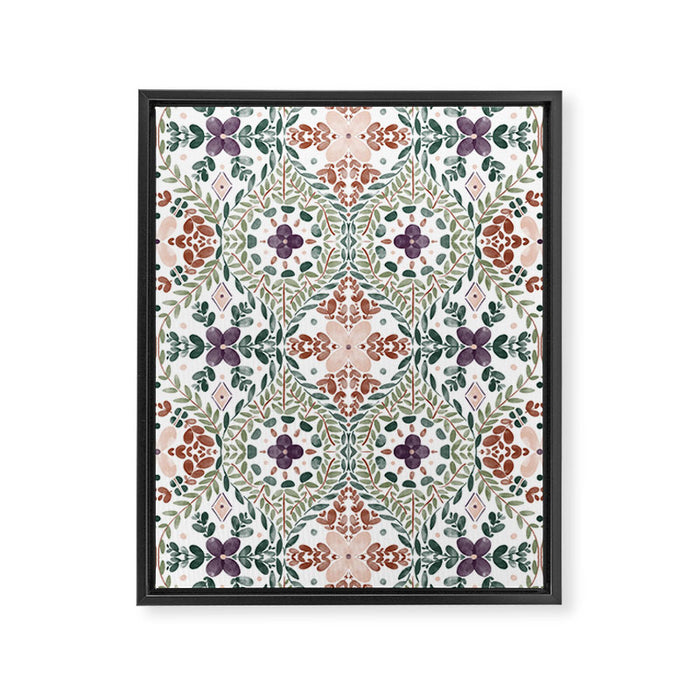 Rustic Intricate Garden Framed Canvas Print Gallery Image 1