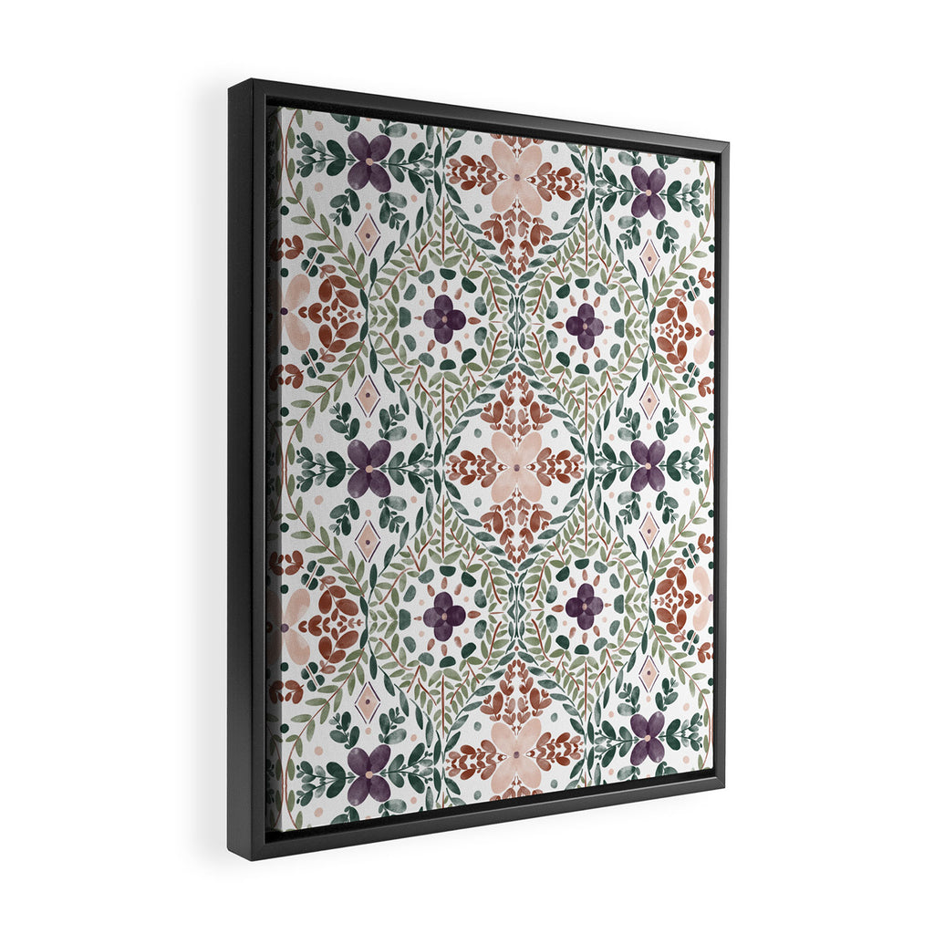 Rustic Intricate Garden Framed Canvas Print Gallery Image 2