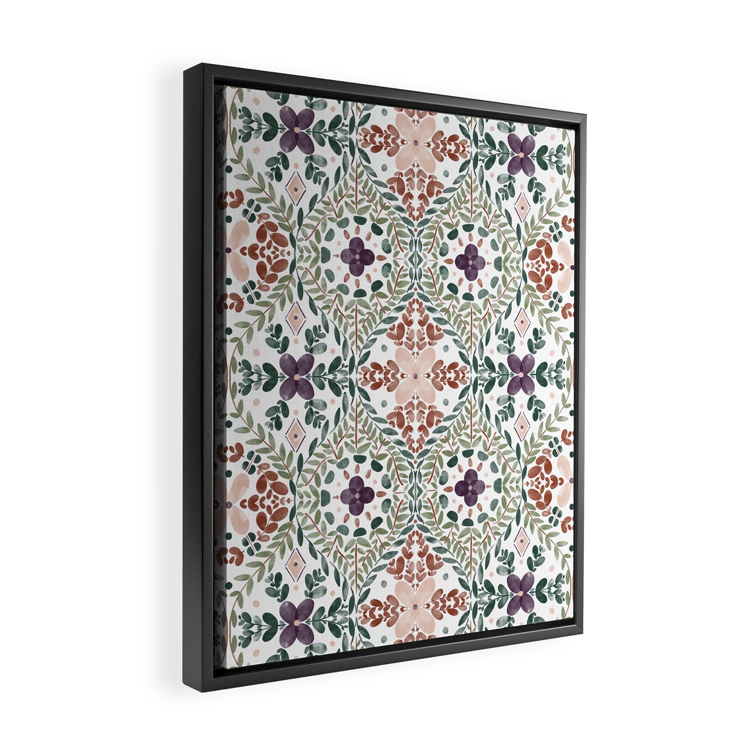 Rustic Intricate Garden Framed Canvas Print Gallery Image 2
