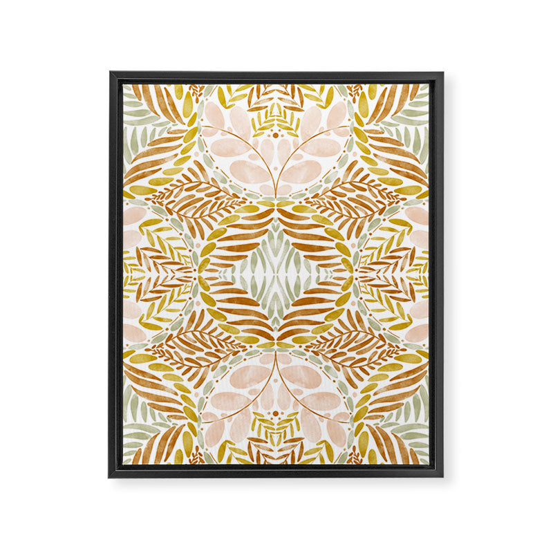 Rustic Leaf Medley Y Framed Canvas Print Gallery Image 8