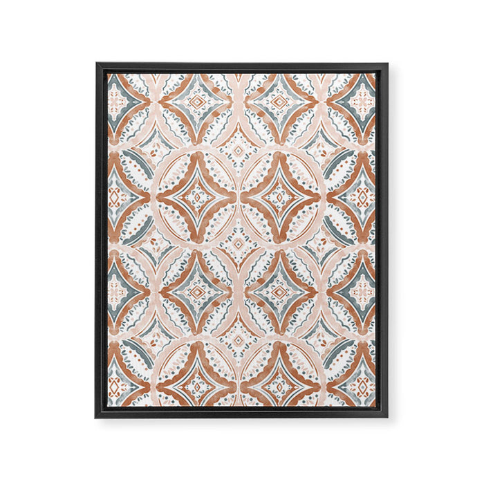 Rustic Medallion Charm Framed Canvas Print Gallery Image 1