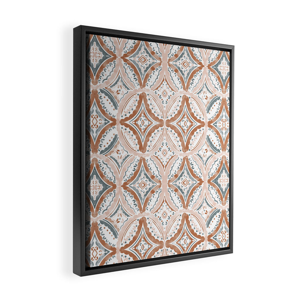 Rustic Medallion Charm Framed Canvas Print Gallery Image 2