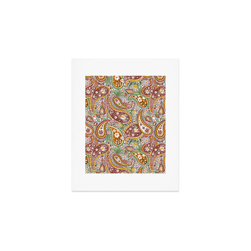 Rustic Paisley Delight Art Print Gallery Image 1