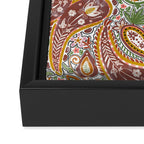 Rustic Paisley Delight Framed Canvas Print Gallery Image 3
