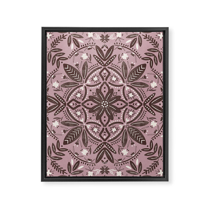 Rustic Pink Serenity Framed Canvas Print Gallery Image 1