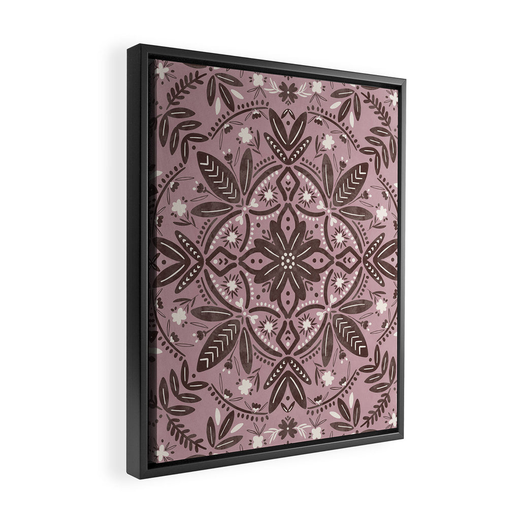 Rustic Pink Serenity Framed Canvas Print Gallery Image 2
