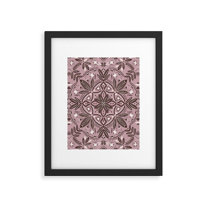 Rustic Pink Serenity Framed Art Print Gallery Image 1