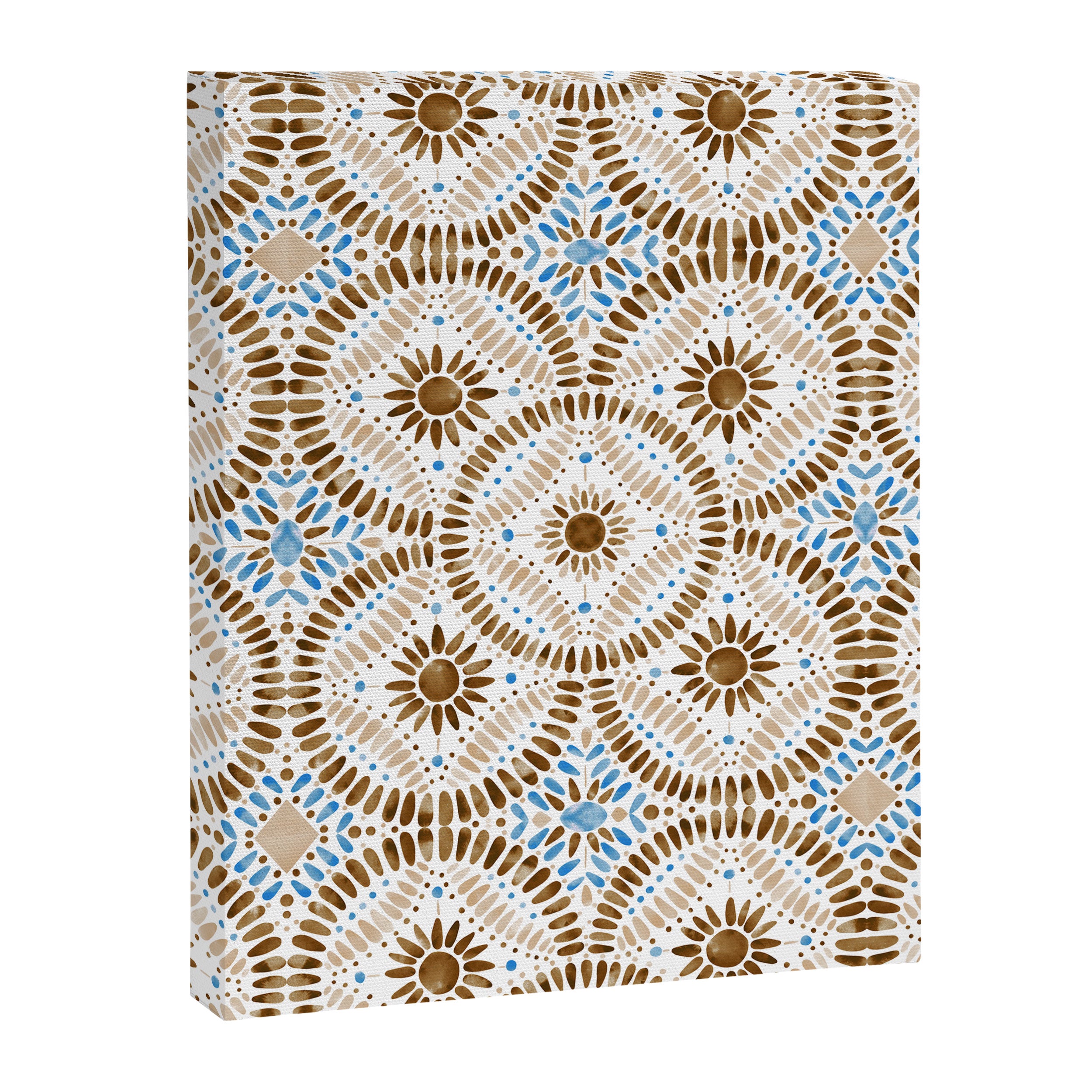 Rustic Tile Mandala A Canvas Print Gallery Image 8
