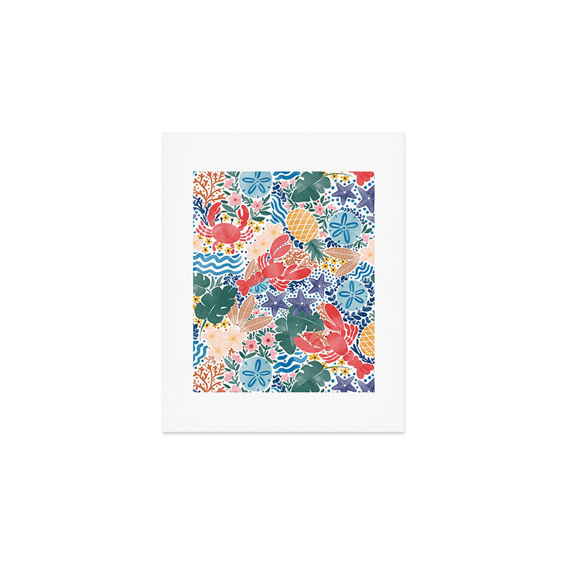 Seaside Floral Dream Art Print Gallery Image 1